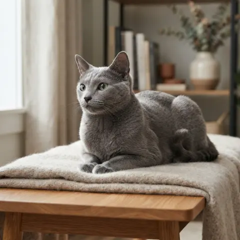 Russian Blue Cat Health and Wellness