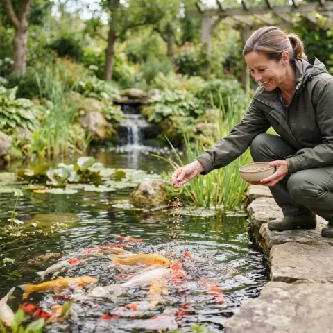 Outdoor Pond Feeding and Temperature Plan
